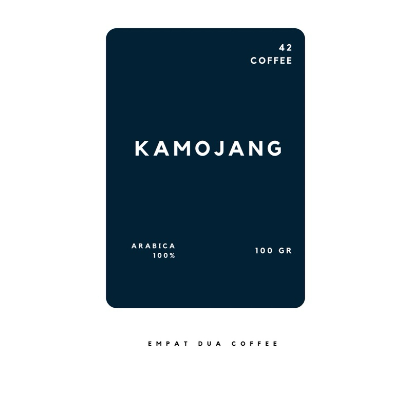 

Kopi kamojang Arabica specialty 100 gr