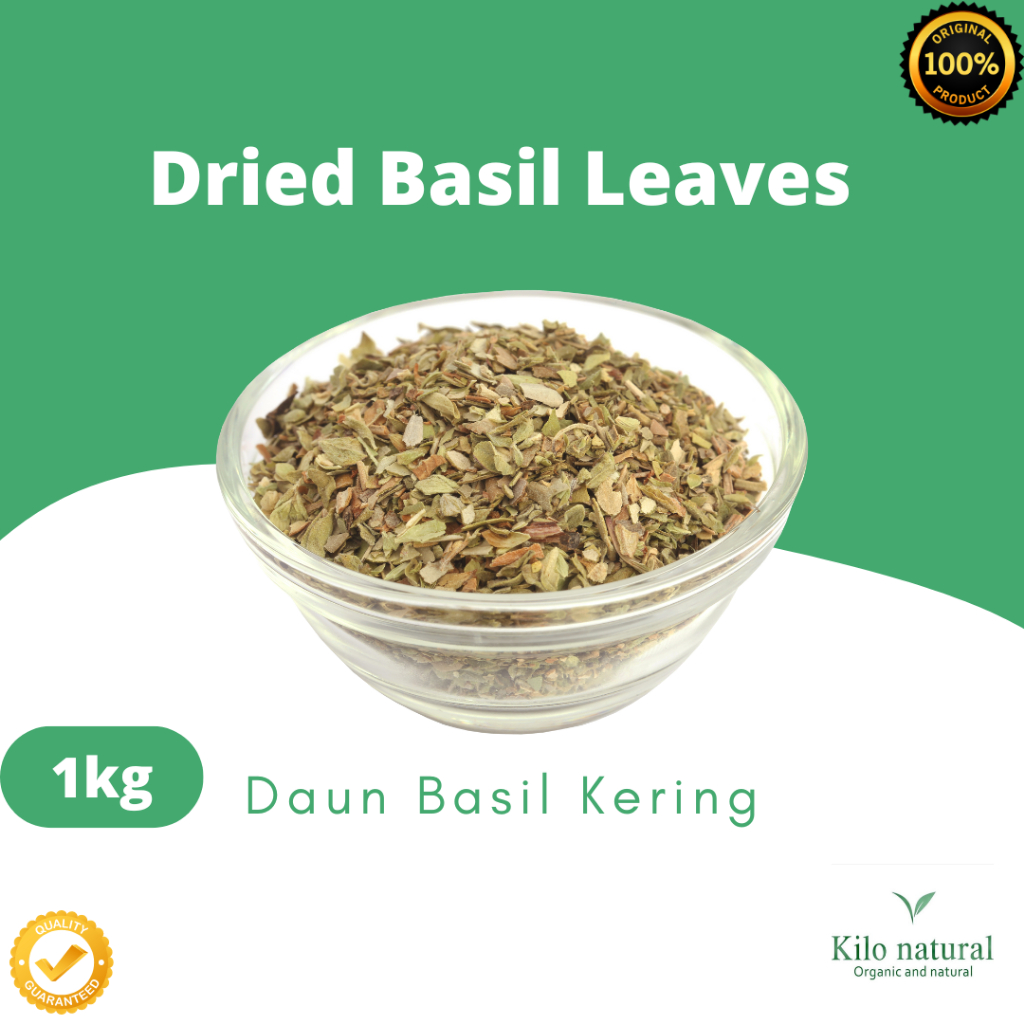 

Dried Basil Leaves 1kg / Daun Basil Kering 1kg