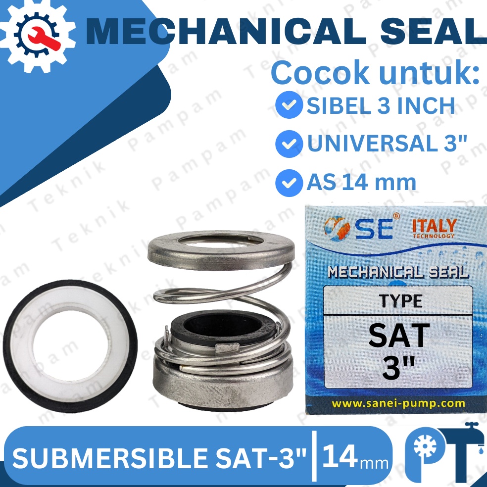 Special Pr MECHANICAL SEAL SATELIT 3  POMPA SUBMERSIBLE 3in SIBEL 3 INCH SANEI  SPAREPART POMPA AIR