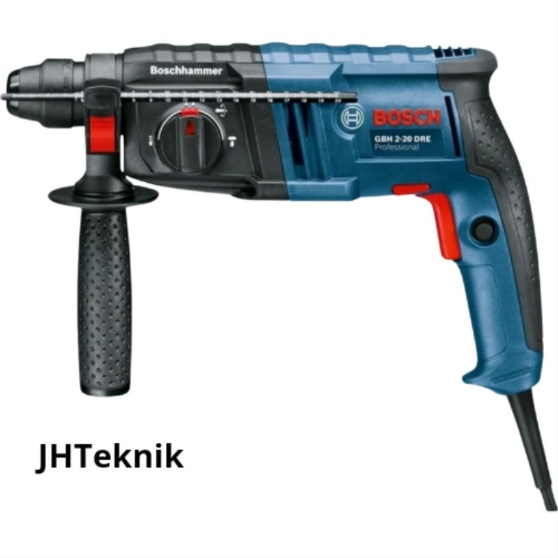JHteknik Mesin Rotary Hammer 3 Fungsi BOSCH GBH 220/Mesin Bor Beton Rotary Hammer Bosch GBH 220 ASLI