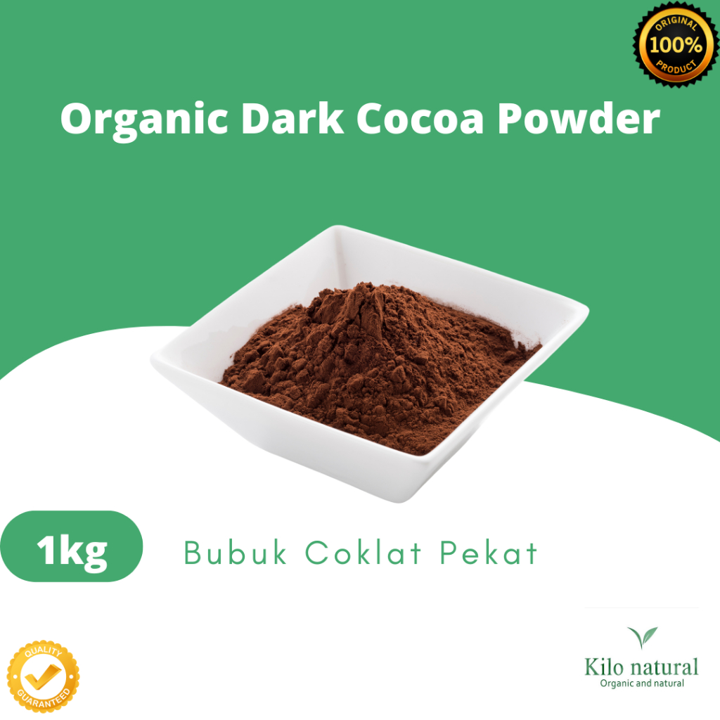 

Organic Dark Cocoa Powder 1kg / Bubuk Coklat Pekat Organik 1kg
