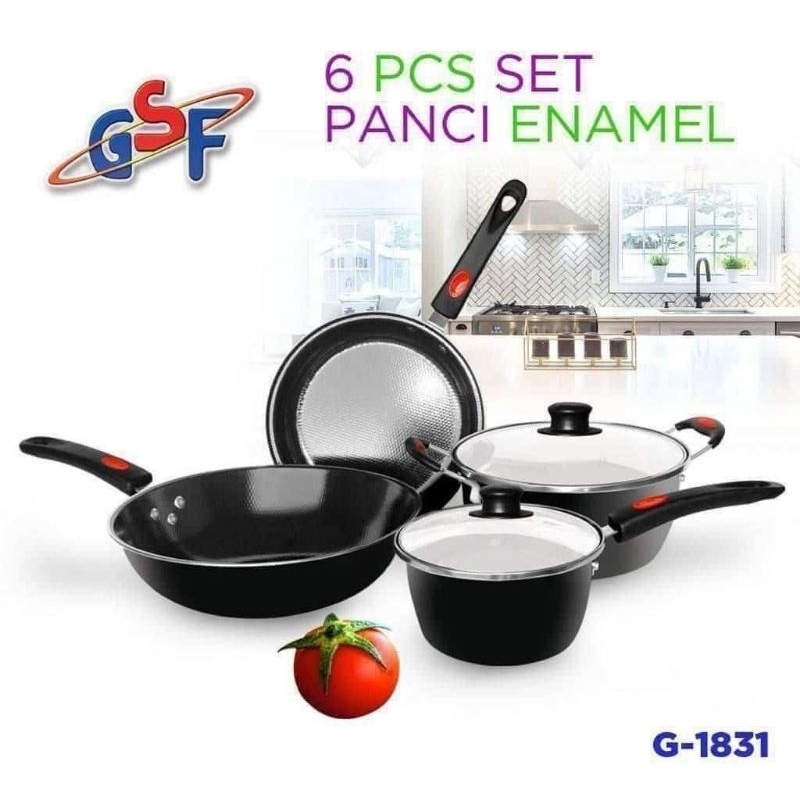 6 PANCI SET ENAMEL / MURAH MERIAH/ SET PANCI