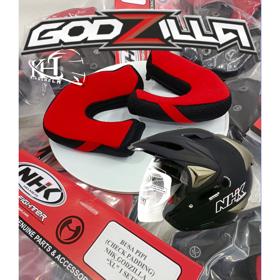 Busa Helm NHK GODZILLA Bagian Pipi Original