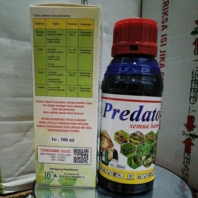 insektisida pembasmi ulat Toxedown  150ec kemasan 500ml