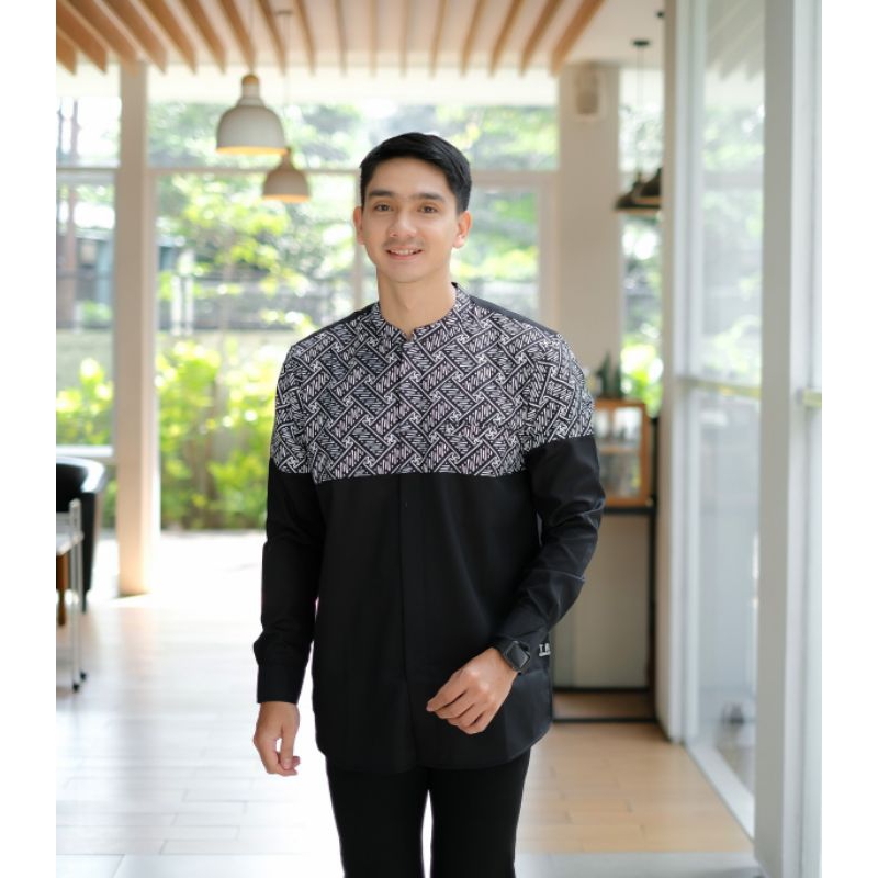baju muslim pria - fashion muslim pria - kurta batik 01 trz - kemko batik