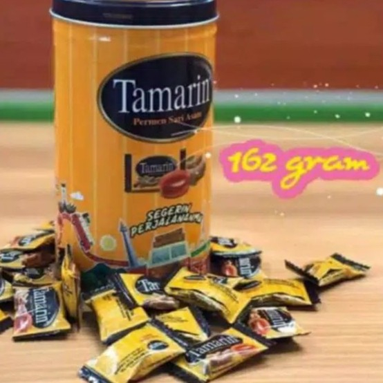 

Tamarin Sari Asam 162gr Tamarind Candy Asem Kemasan Kaleng