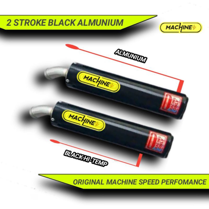 SILINCER SLINCER KNALPOT NINJA 2 TAK ALMUNIUM BLACK SERIES SUPER GARING ORIGINAL MACHINE BUKAN CMS A