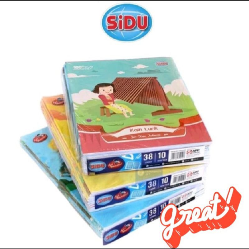 

Buku tulis SIDU 38 lembar, 1pack, 10 buku