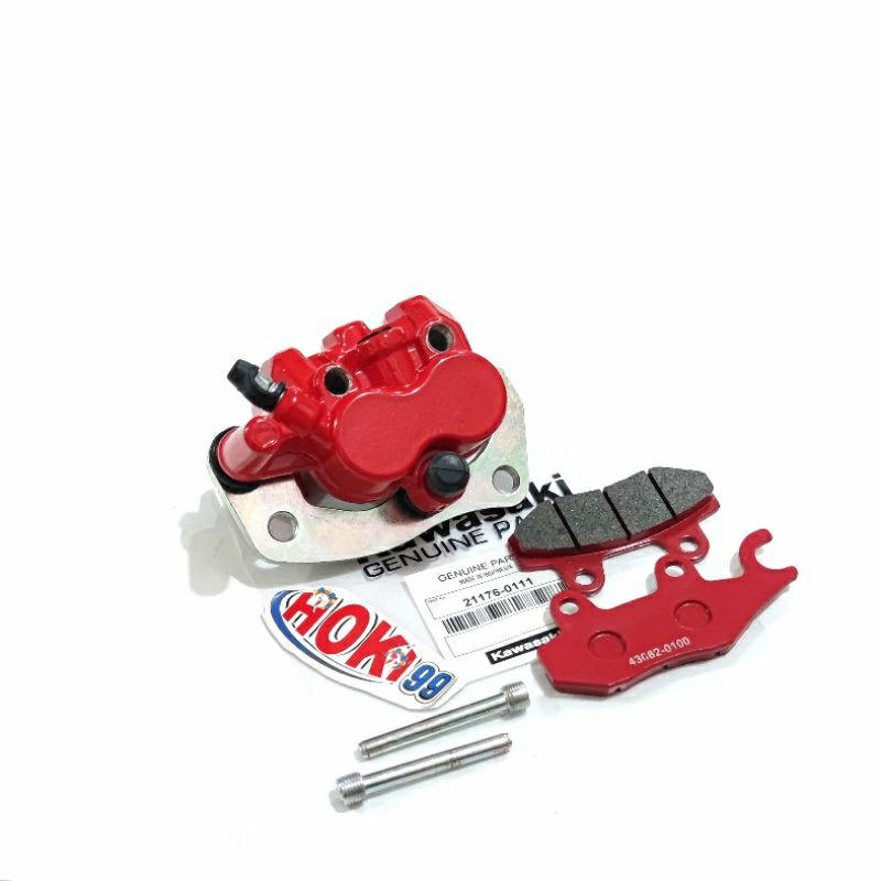 KALIPER CAKRAN DEPAN, BELAKANG KLX, KAWASAKI KLX (RED)