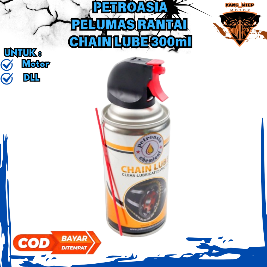 Pelumas Rantai Motor / Chain Lube Petroasia Semua Motor - 300ML / Pelumas Rantai / Chain Lube 300ml