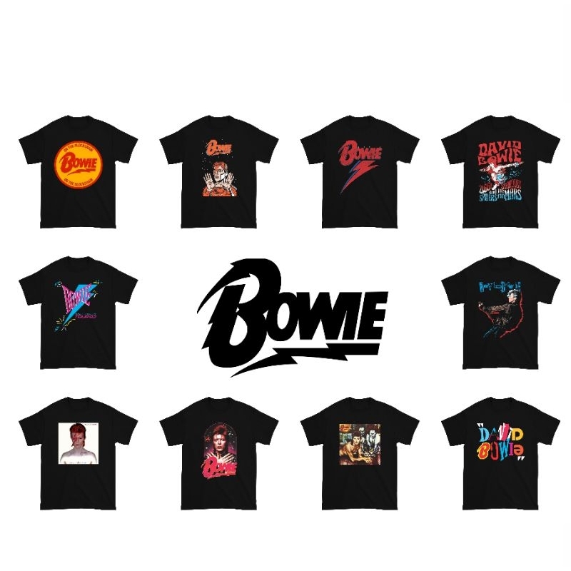 Kaos David Bowie Band Music / Kaos Band David Bowie / Baju David Bowie Band Musik / Baju Band David 