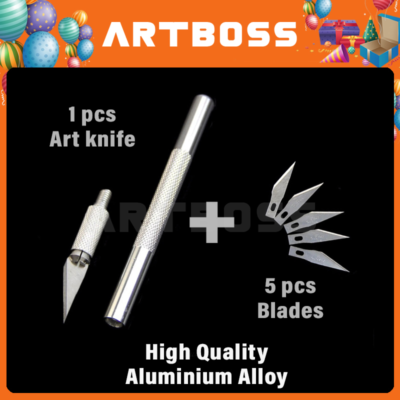

ARTBOSS Art Knife / Hobby Knife / Pen Cutter / Craft Knife Sticker Non slip