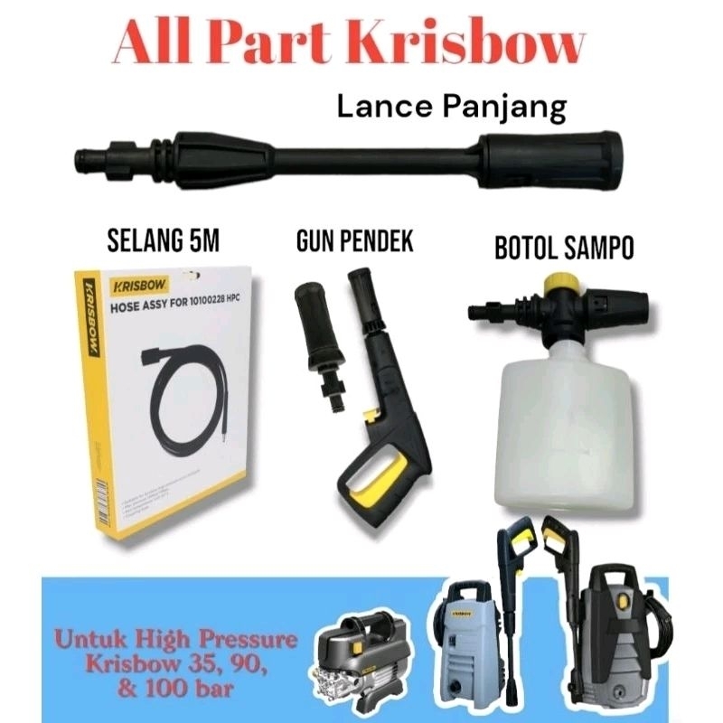 All Spare Part Krisbow / Gun Pendek Krisbow Mode Air Dapat Diatur / Gun krisbow / Lance Krisbow / Gu