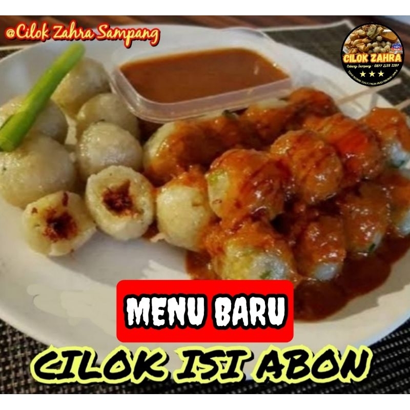 

Cilok Isi Abon Variasi Sambal Kacang, Petis & Saos