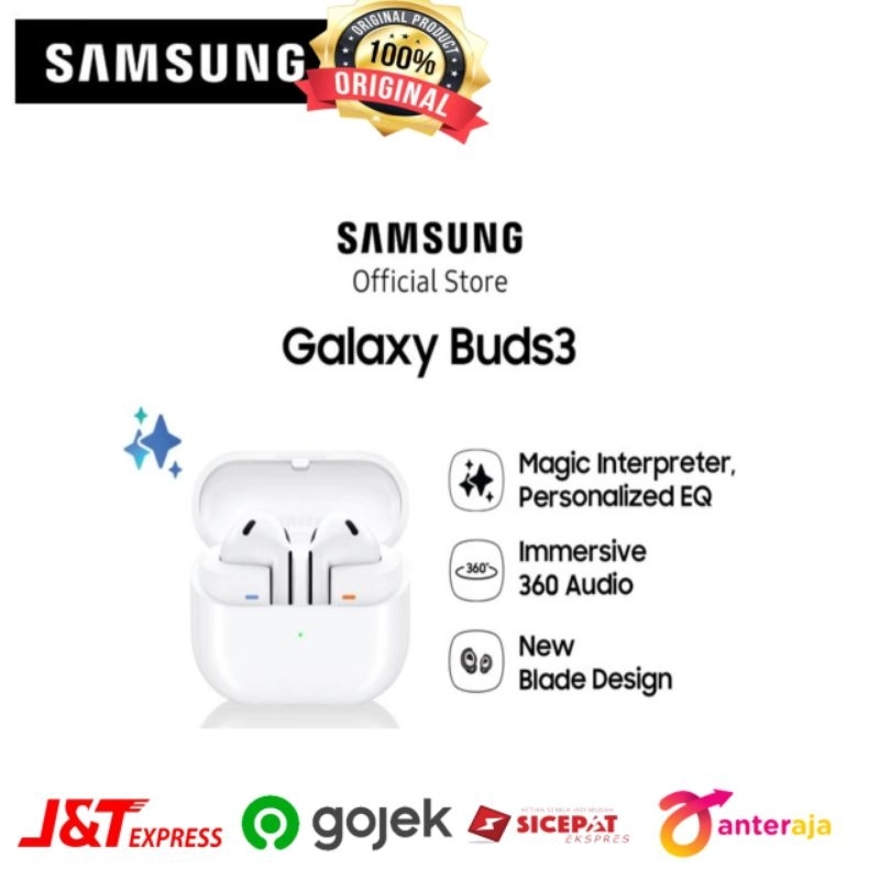 SAMSUNG GALAXY BUDS 3, Earbuds Adaptive noise control, Hifi Control, 360 Audio Garansi Resmi 100% Or