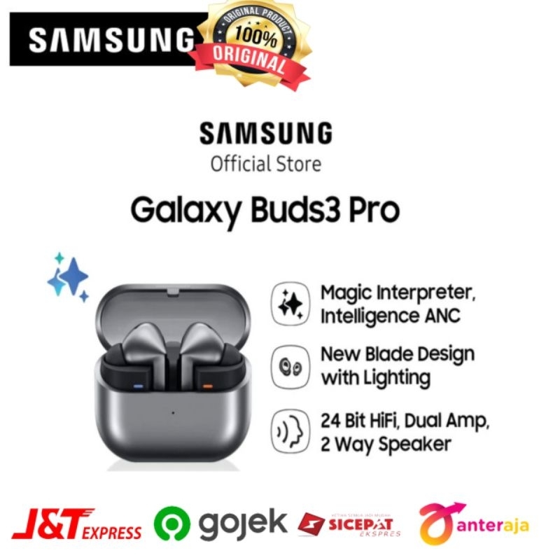 SAMSUNG GALAXY BUDS 3 pro, Earbuds 360 Audio,Hifi Sound Garamsi Resmi 100% Original