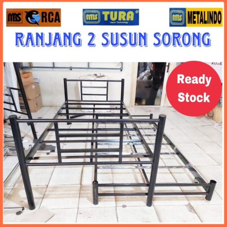 Special Pr Ranjang sorong besi ranjang 2 susun sorong
