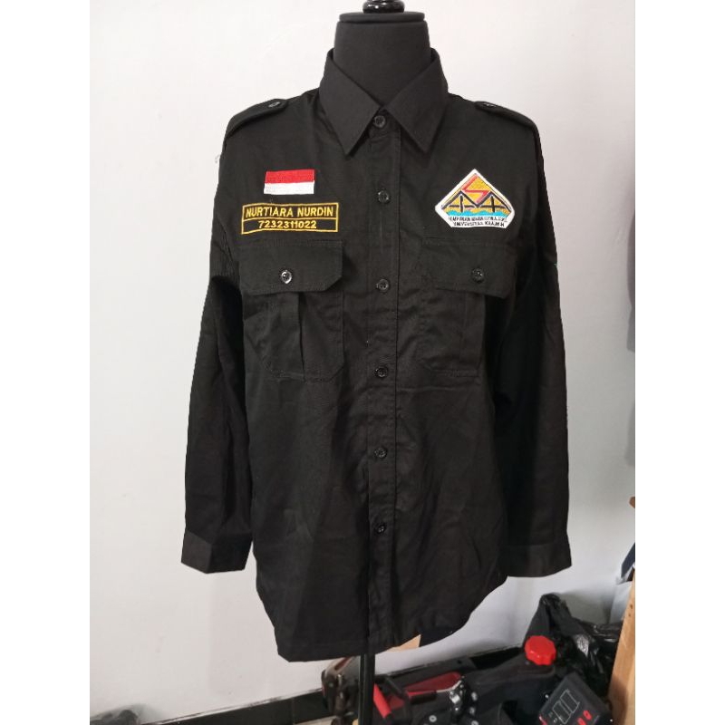 By Request Konveksi Kemeja Seragam Pdh Bordir Custom Lengan Panjang Nagata Drill