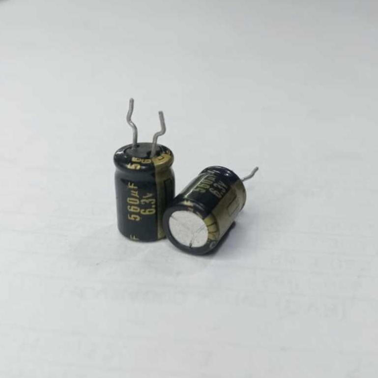 Elco 560uf 6,3v Panasonic Gold FC Jepang electrolitic capacitor 560uf 6,3v Original JAPAN