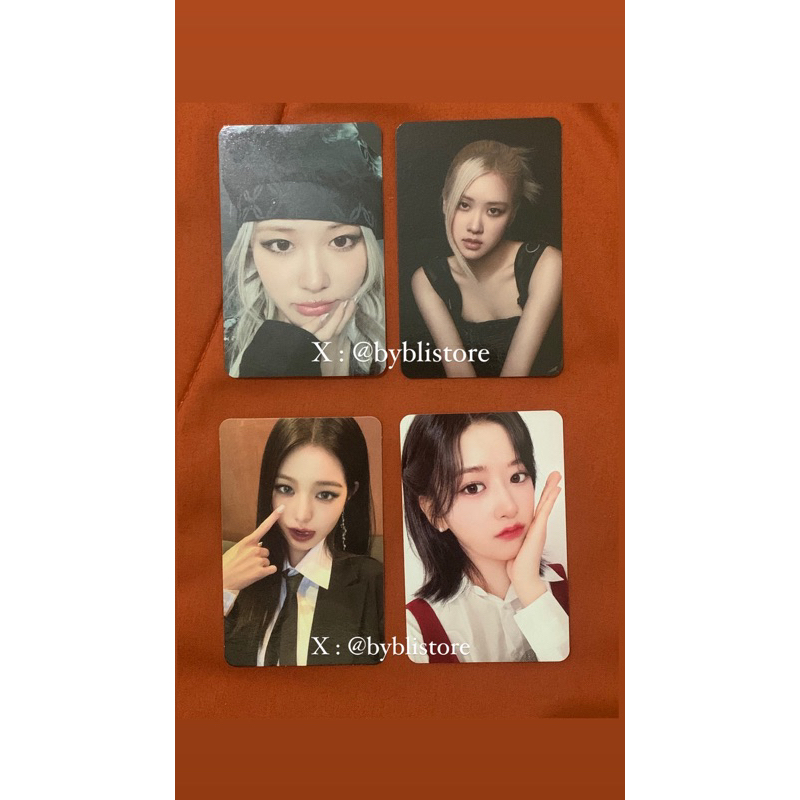 Official Photocard wonyoung I AM , yujin IVE switch , rosé baret BORN PINK