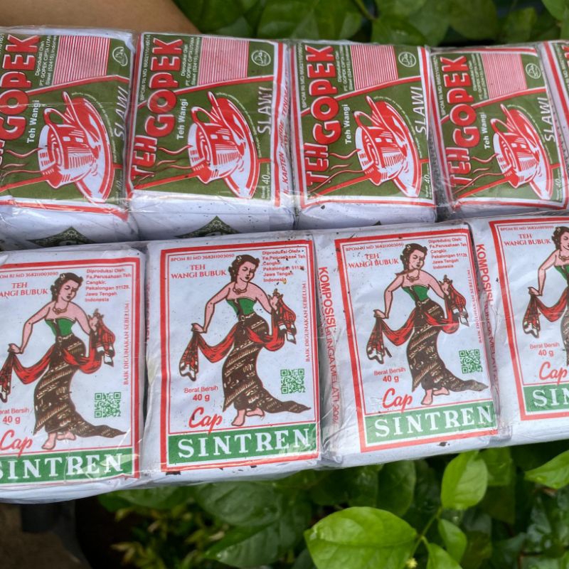 

TEH SINTREN DAN TEH GOPEK 2 SLOP ISI 20PCS | Teh Tubruk Indonesia