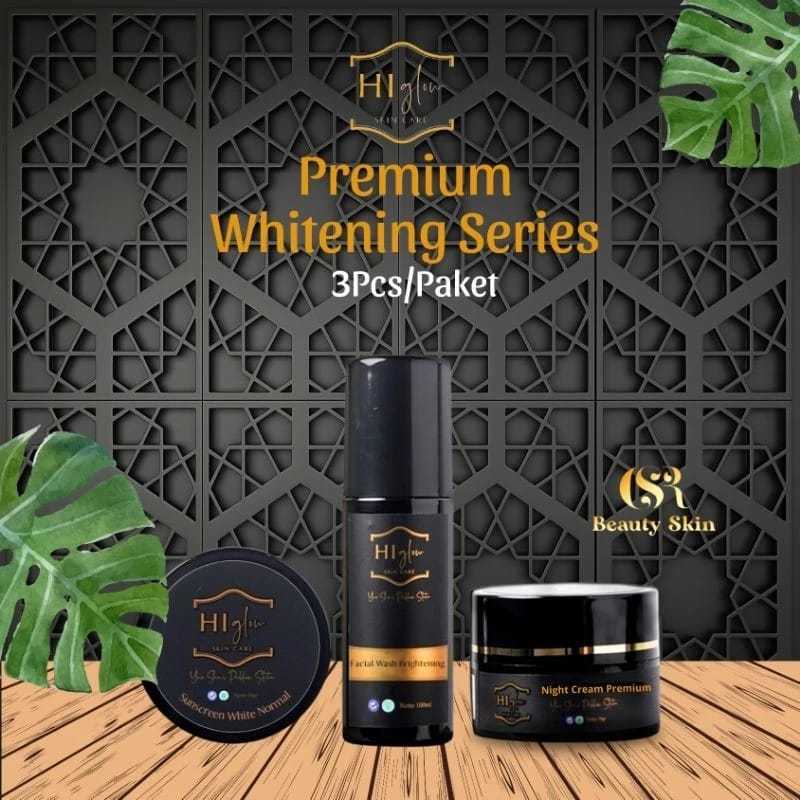 PAKET WHITENING PREMIUM SERIES HI GLOW  SKINCARE / PAKET GLOWING / PAKET FLEK / KULIT NORMAL