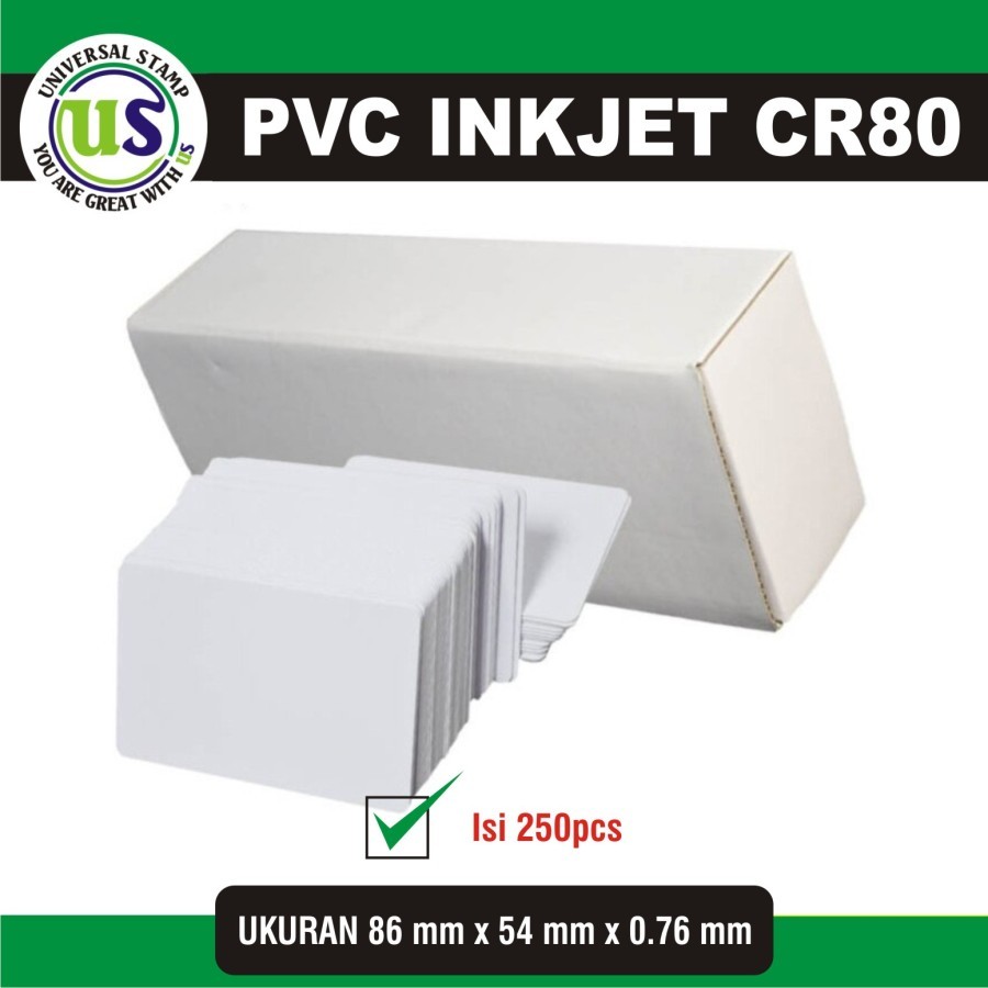 

250 Pcs PVC Inkjet Id Card CR80