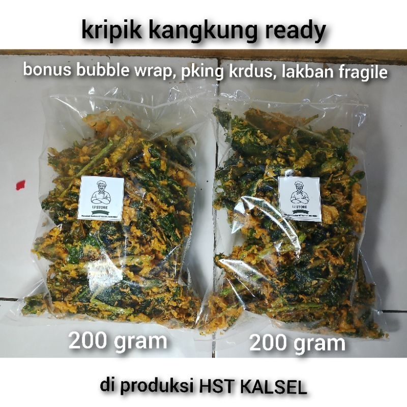 

ready COD 200 gr Kripik kangkung kalimantan