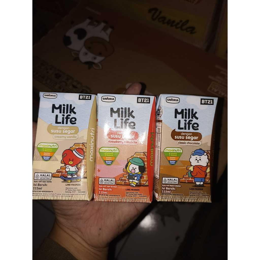 

SUSU UHT MILK LIFE 115ML 1 KARTON ISI 40x115ml