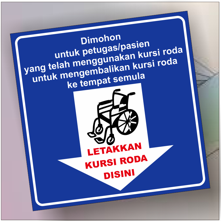 

Stiker Letakan kursi roda disini waterproff