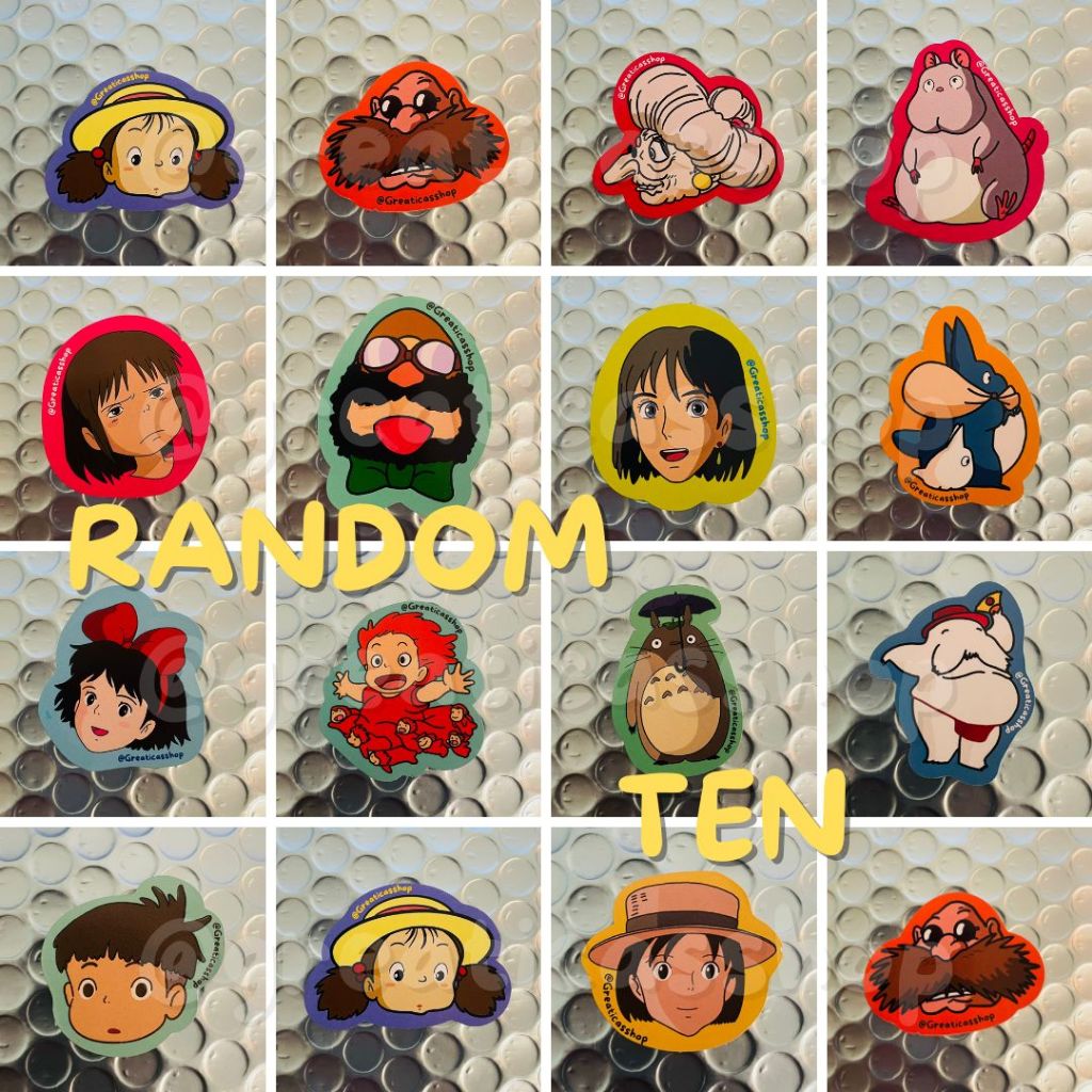 

[GHIBLI STICKERS] Stiker Series 1