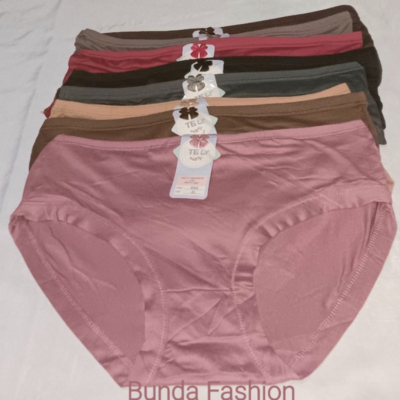 Teli Celana Dalam Wanita Jumbo Impor Isi 6pcs By Sorex