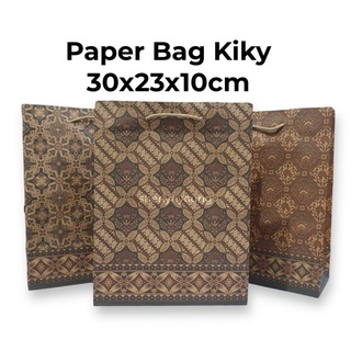 

[ISI 10] Paper Bag Batik Kiky Sedang (30x23x10cm) Tas Kertas Batik suvenir goodie bag ulang tahun packing olshop