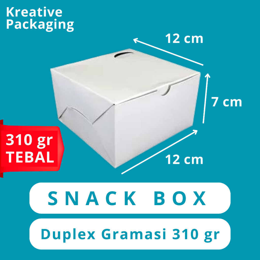 

DUS KUE SNACK BOX /DUS KOTAK FRIED CHICKEN / SNACK BOX / CEMILAN / KUE / GORENGAN / DIMSUM (Per Pcs)