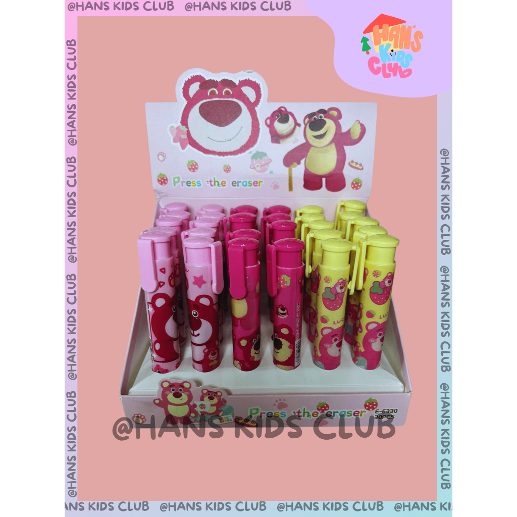 

PENGHAPUS ERASER MEKANIK CETEKAN LUCU MECHANICAL MOTIF LOTSO MURAH