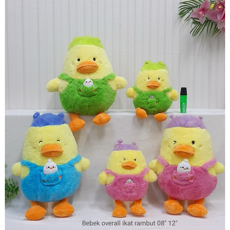 Boneka Bebek Overall Ikat Rambut/Boneka Duck Overall