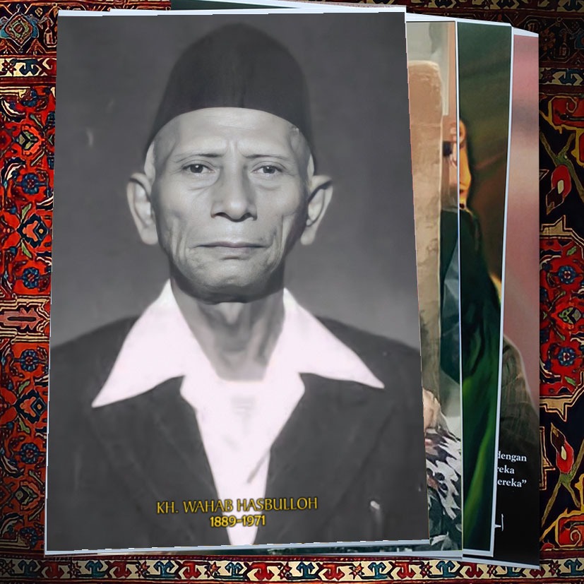 POSTER UKURAN BESAR ATAU JUMBO FOTO KH WAHAB HASBULLAH BAHAN LUSTER UV AWET