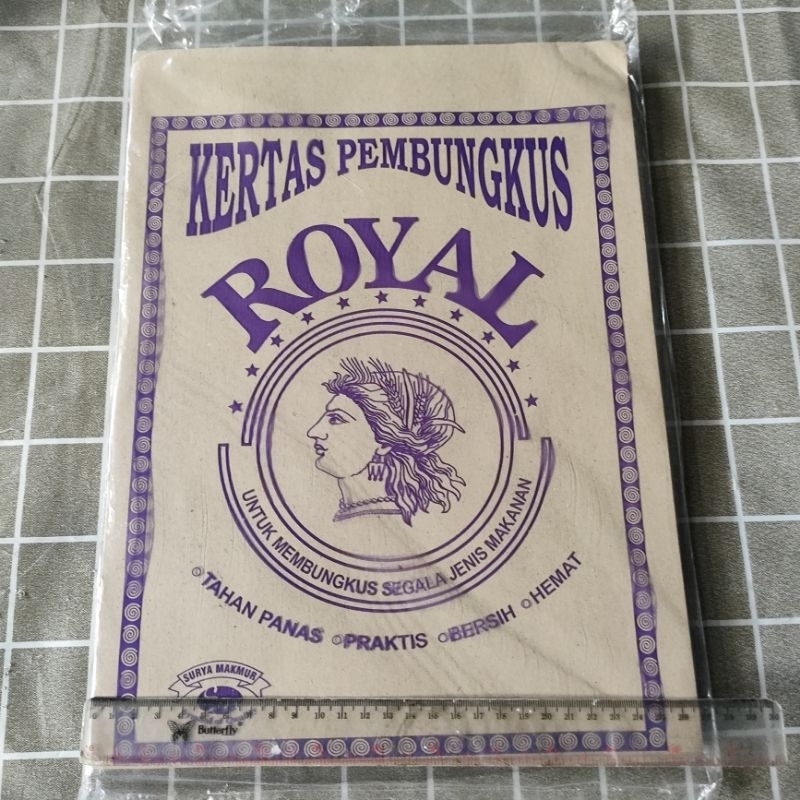 kertas bungkus nasi isi 100 lembar kertas nasi royal kertas nasi uduk kertas bungkus makanan