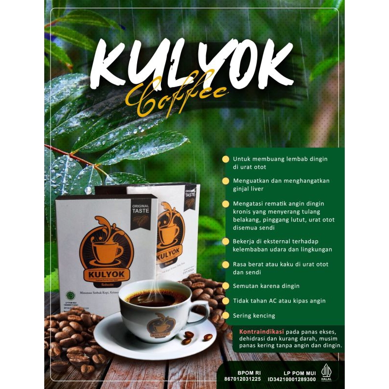 

KOPI KULYOK- Kopinya untuk kamu yang sering kaku, kesemutan, Rematik, dan sering beser