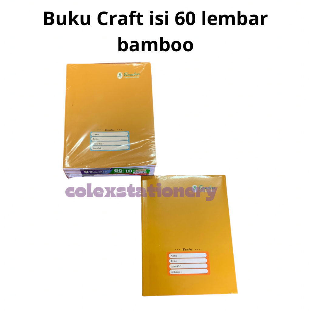 

Buku Tulis Sekolah Bergaris Craft / Buku Tulis Sampul Coklat Ukuran Pendek Isi 60 Lembar 10 Buku Tebal Bamboo