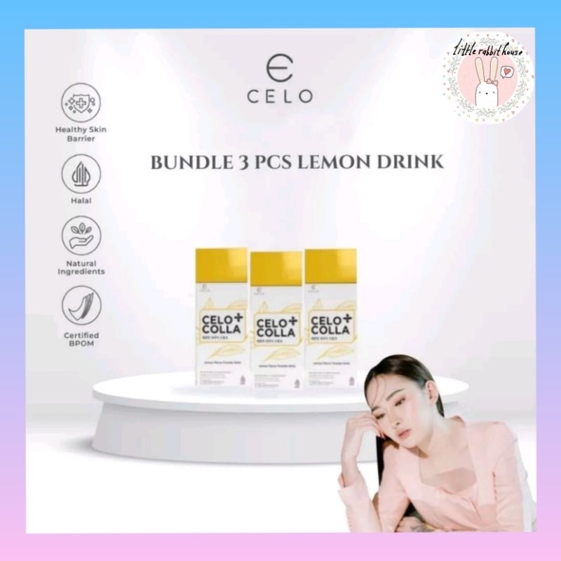 (READY SIAP KIRIM) CELO COLLA PLUS LEMON DRINK COLLAGEN KOLAGEN MINUMAN CELO BEAUTE CELOBEAUTEBYCECE