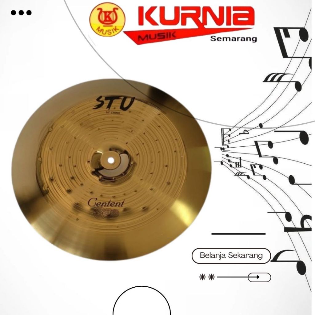 Cymbal Centent STU16 China / Cymbal China 16" Centent