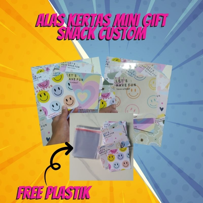 ALAS KERTAS MINI GIFT SNACK CUSTOM