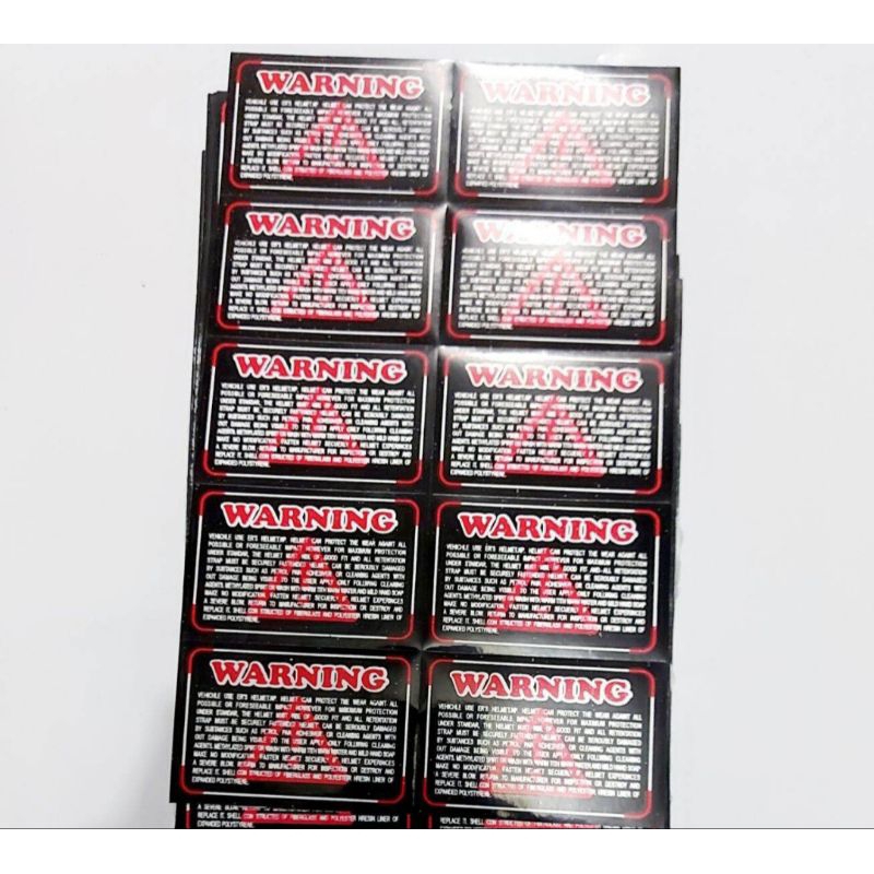 

warning hitam 500pcs