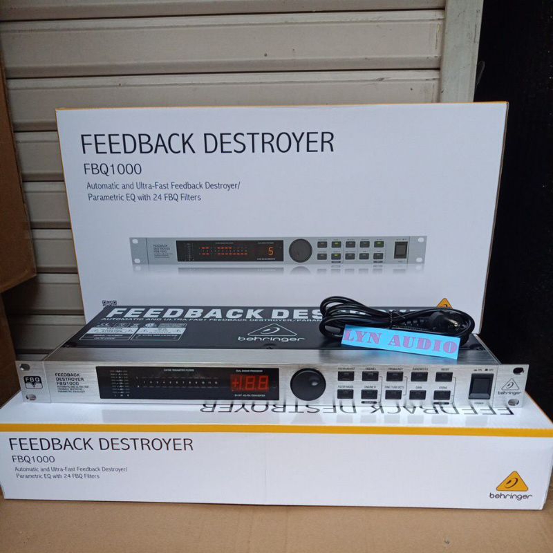 BEHRINGER FEEDBACK DESTROYER FBQ1000 PARAMETRIC EQ 24 BIT FBQ 1000