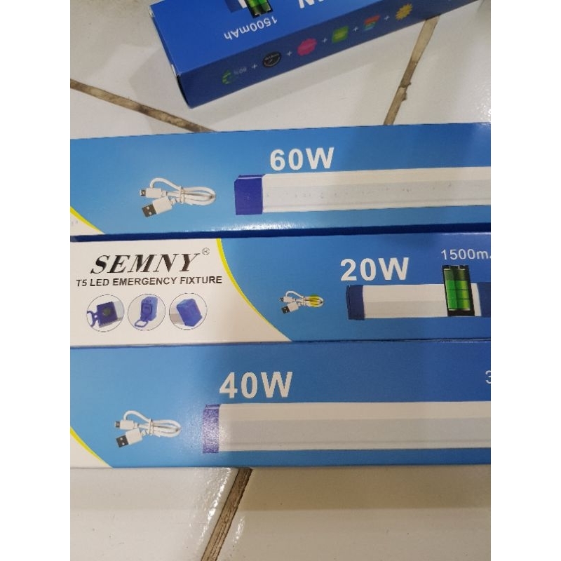 lampu semny T5 emergency 20watt