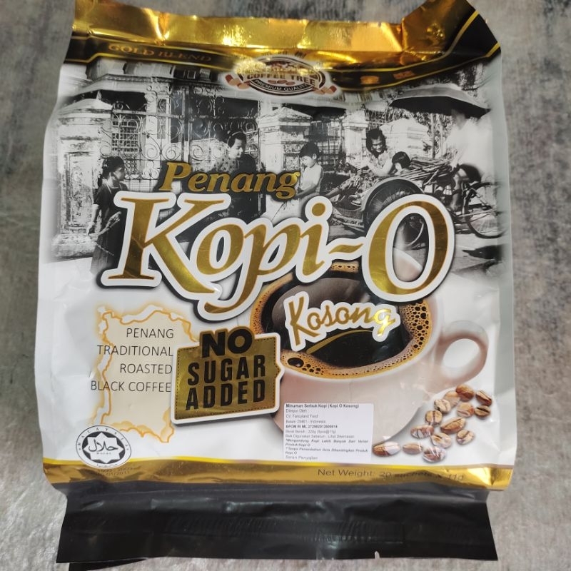 

Kopi O Penang Kopi Hitam Tanpa Gula 220gram