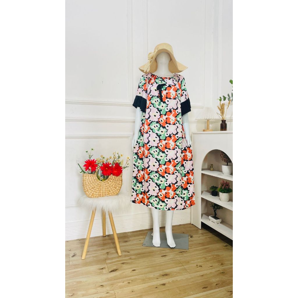 Dress Inara / Dress Rayon Jumbo / Daster Jumbo / Daster Rayon Jumbo