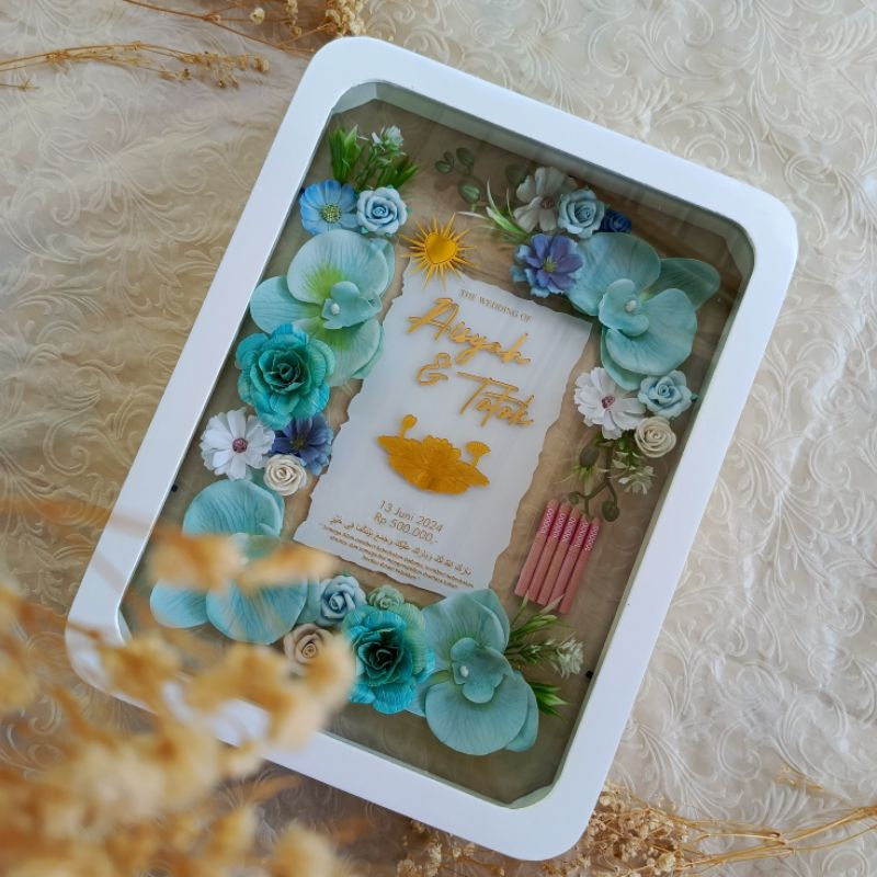 mahar murah 30x40cm  mahar aesthetic mahar Anggrek mahar transparan