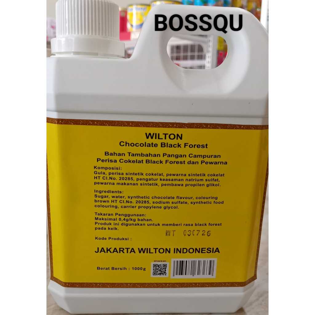 

JKL WILTON COKLAT BLACKFOREST (BF) 1KG / 1LTR (BOTOL PUTIH)